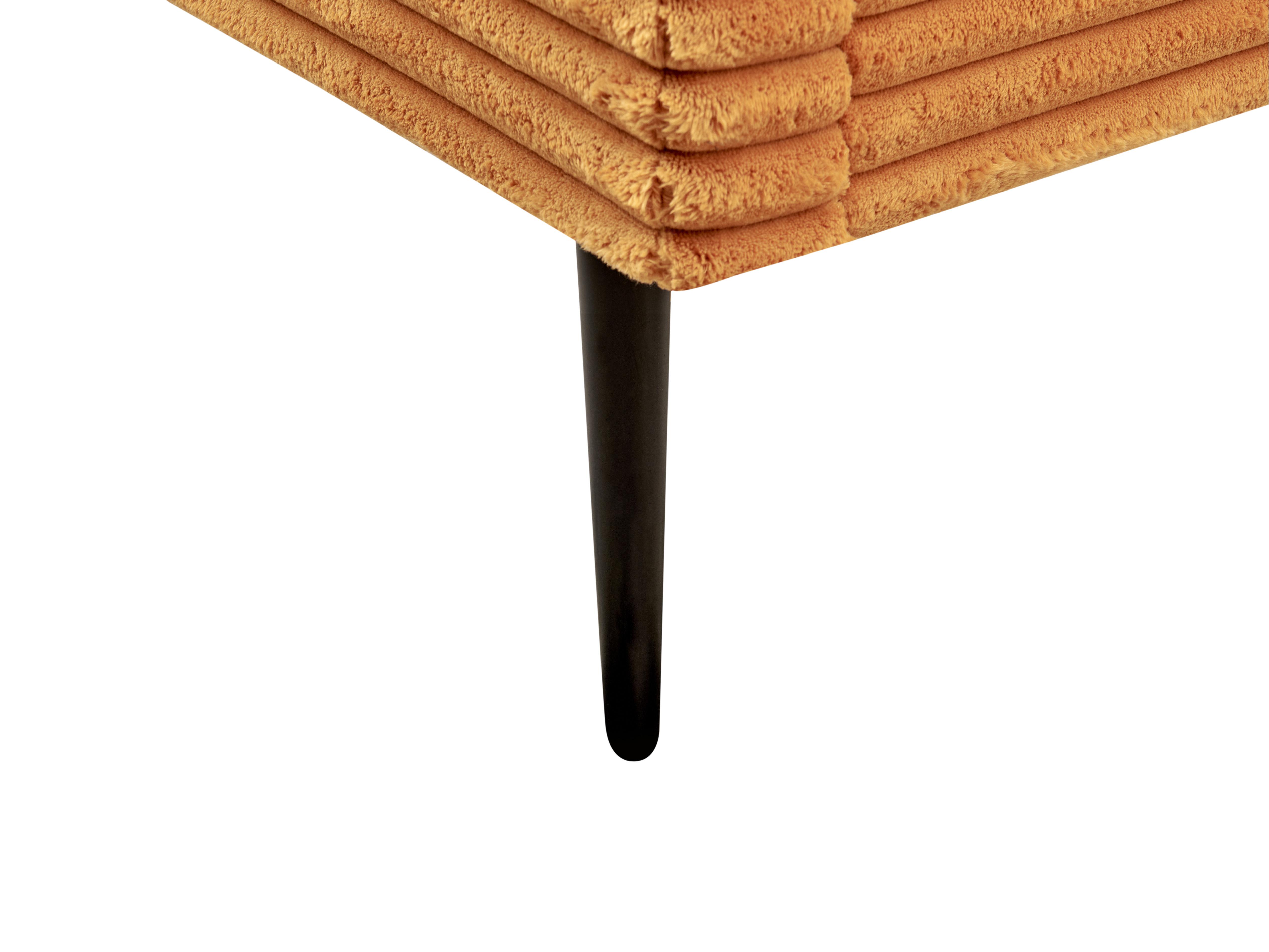 Bed Corduroy FLAYAT 180 x 200 cm Oranje