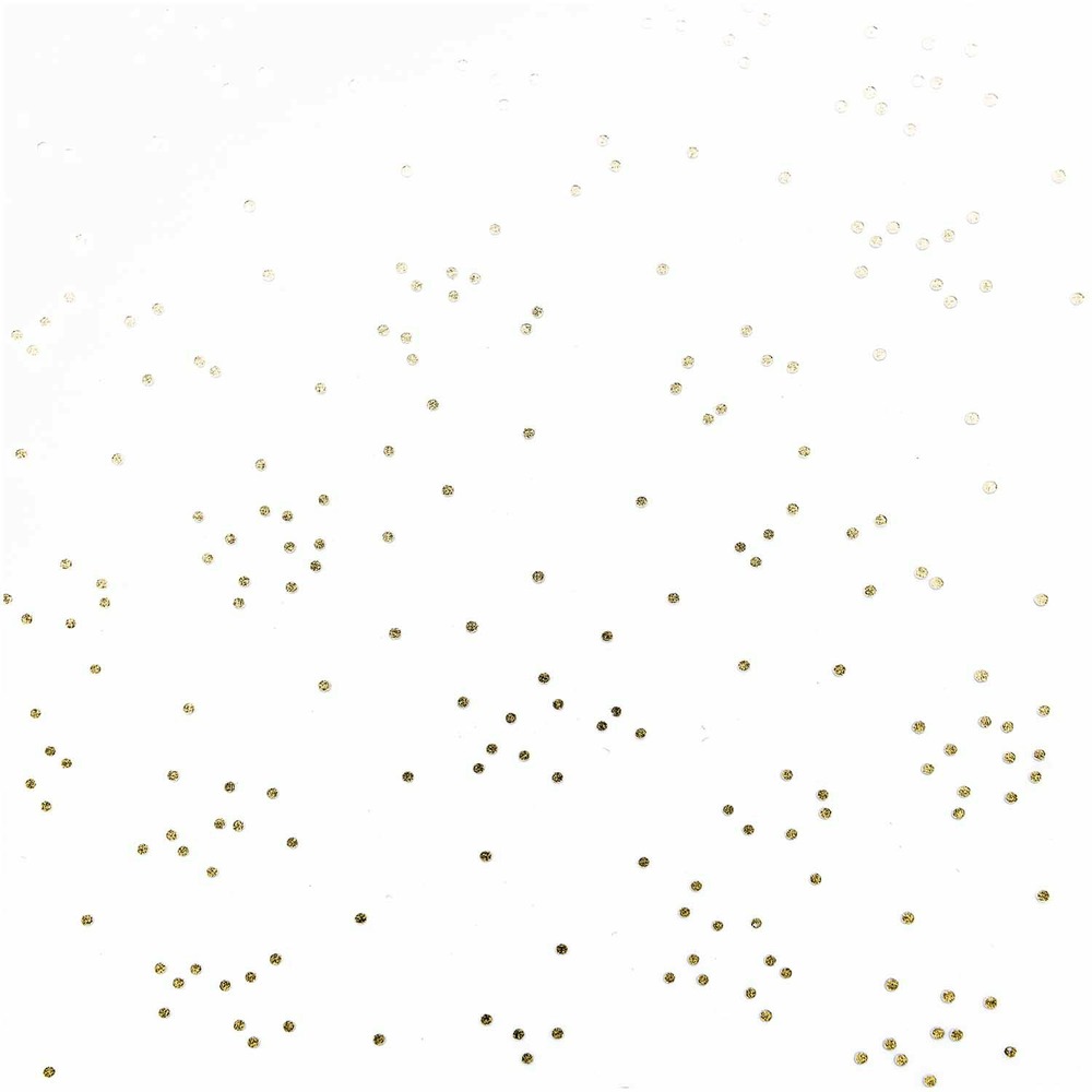 Papier transparent à pois noirs et or