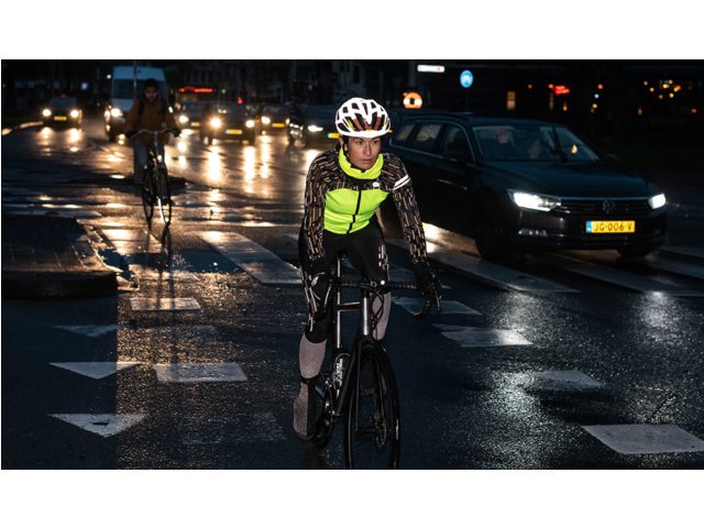 AGU Winter Hivis Jakke Sort/Gul med Refleks til Kvinder