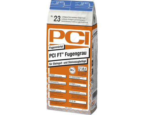 PCI FT® Voegengrijze Voegmortel voor Aardewerk en Steengoed Vloeren, Zilvergrijs, 5 kg