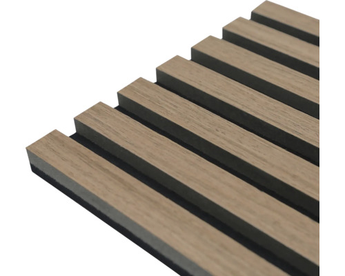 Akoestisch paneel kleur walnoot 2600 x 560 x 18 mm