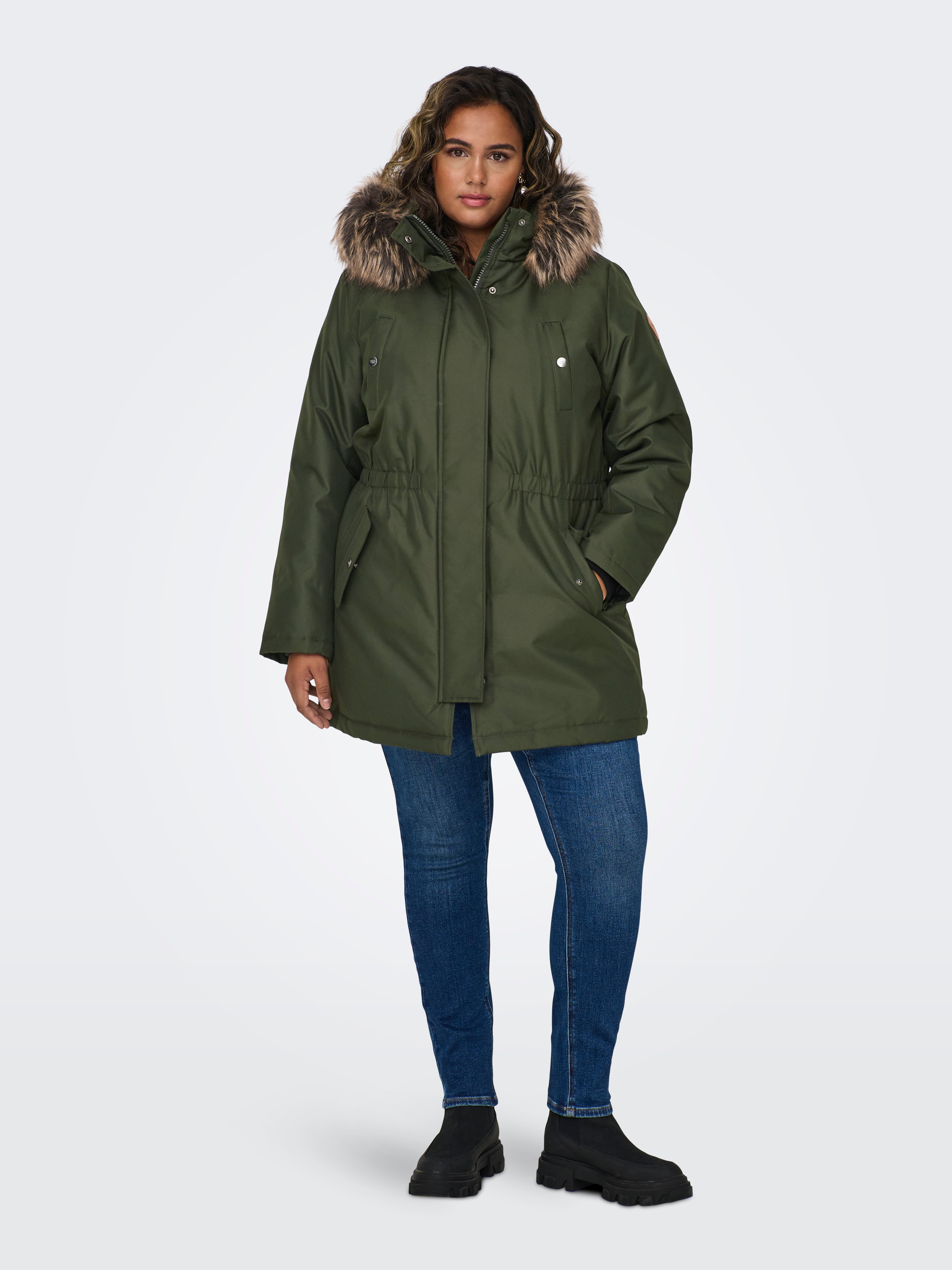 CARIRENA Langer Parka Rosin