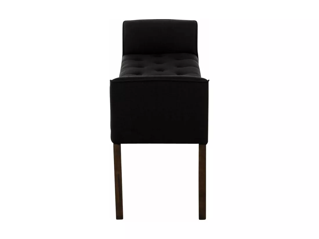 Banc banquette capitonné en bois marron 133 x 43 x 64 cm BAN10099