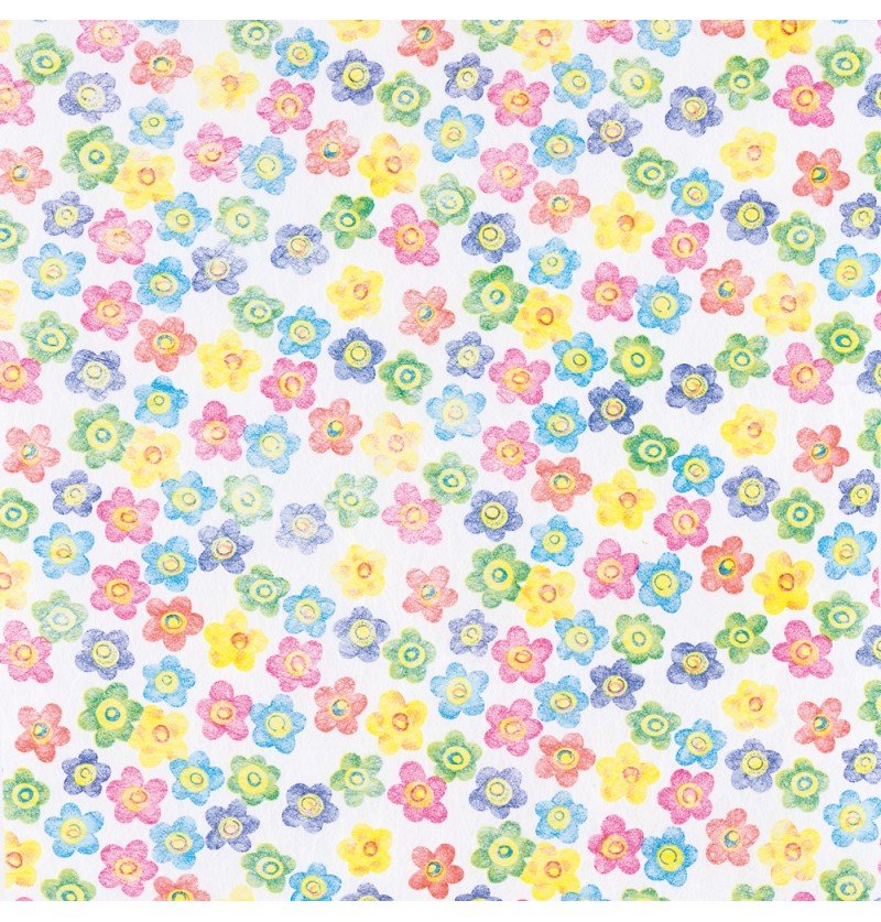 Bloemen Tafelloper Gekleurd 5m