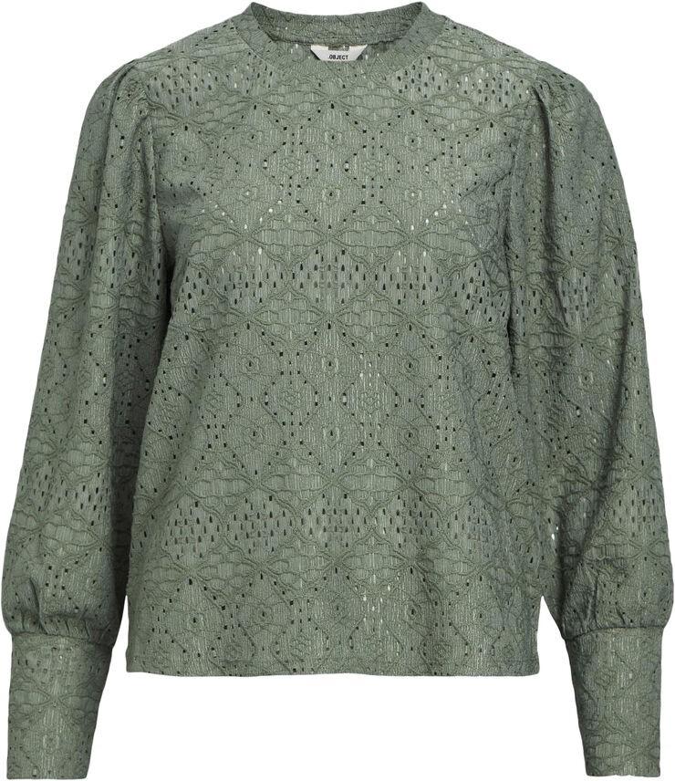 Object OBJFEODORA L/S TOP NOOS Dark forest