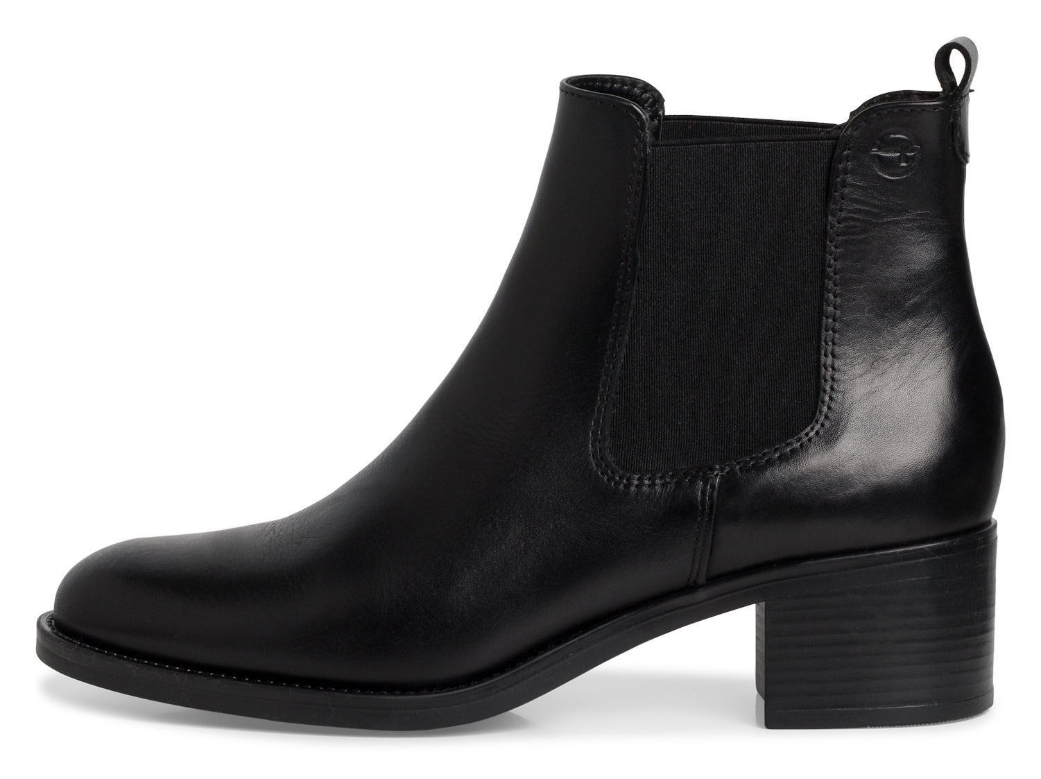 Tamaris Chelseaboots  Blockabsatz, Stiefelette, Schlupfschuh in schmaler Form