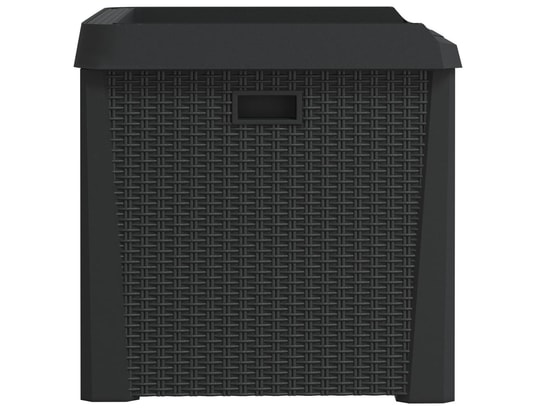 VIDAXL - Coffre Boîte de rangement de jardin anthracite 125 l pp