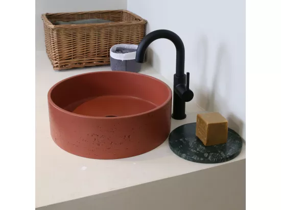 Vasque à poser en béton terracotta - Essebagno