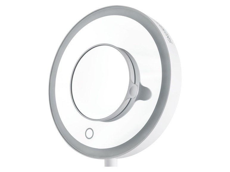 SANITAS make-up spiegel, LED, Ø 17,5 cm, met 5x vergroting