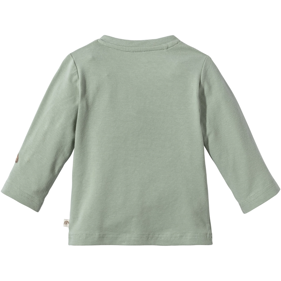 Sterntaler Langarm-Shirt Knopfleiste steingrün