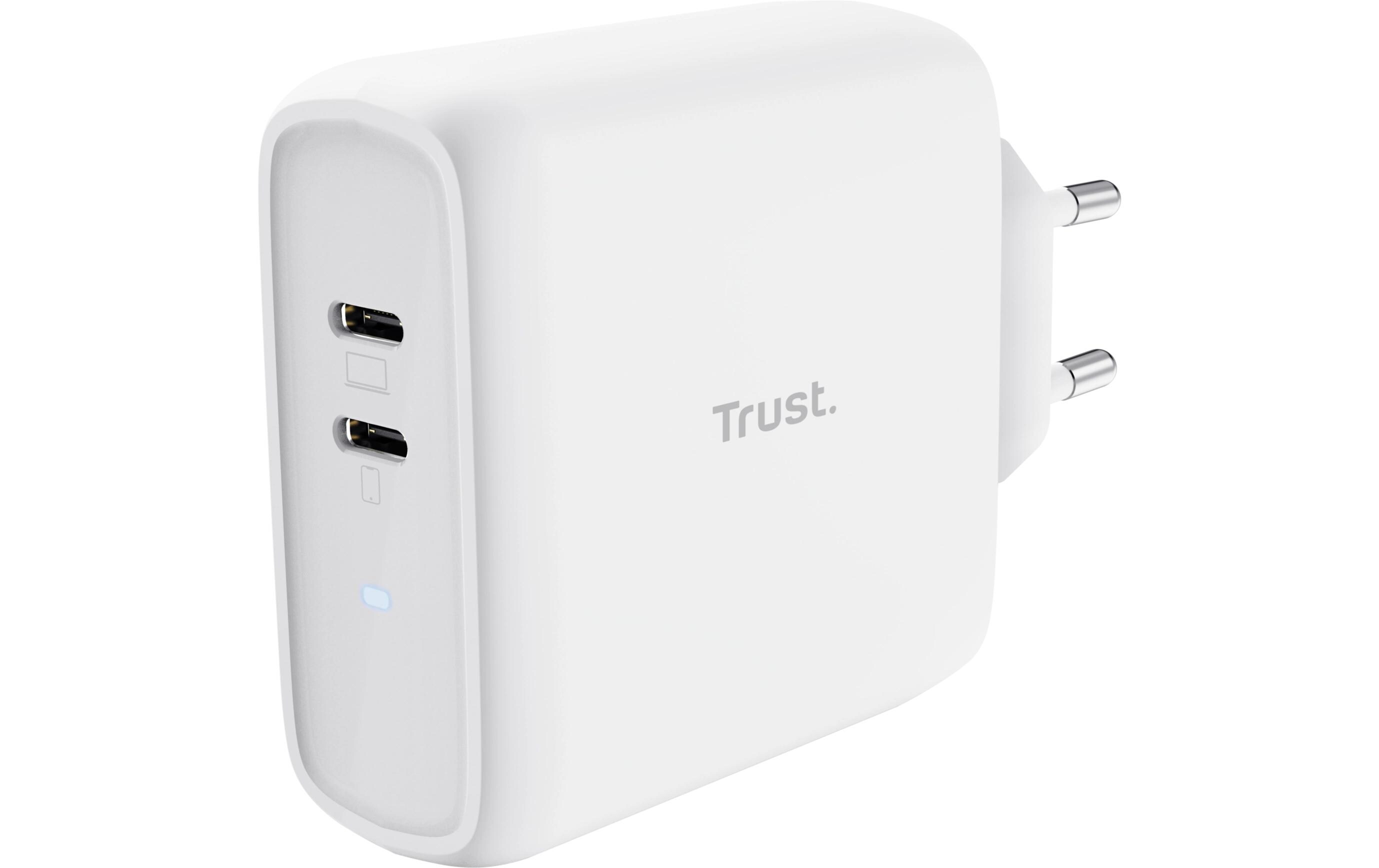 USB-Wandladegerät Maxo PD 65 W WeissLeistungsstarkes USB-C-Ladegerät USB-C-Kabel