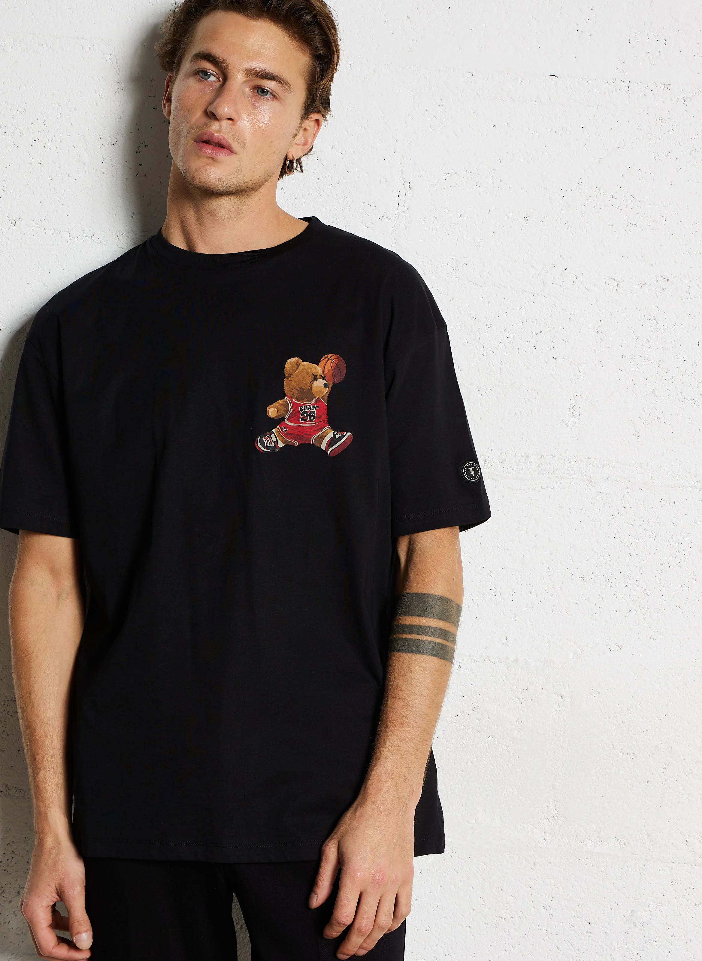 TORO - Tee-shirt col rond en coton | Noir