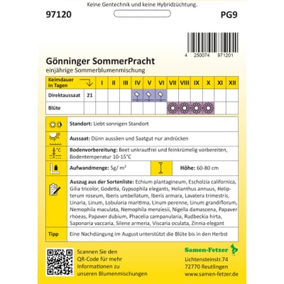 Blumensamenmischung Gönninger Sommerpracht