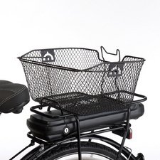 Panier pour porte-bagages de vélo, noir