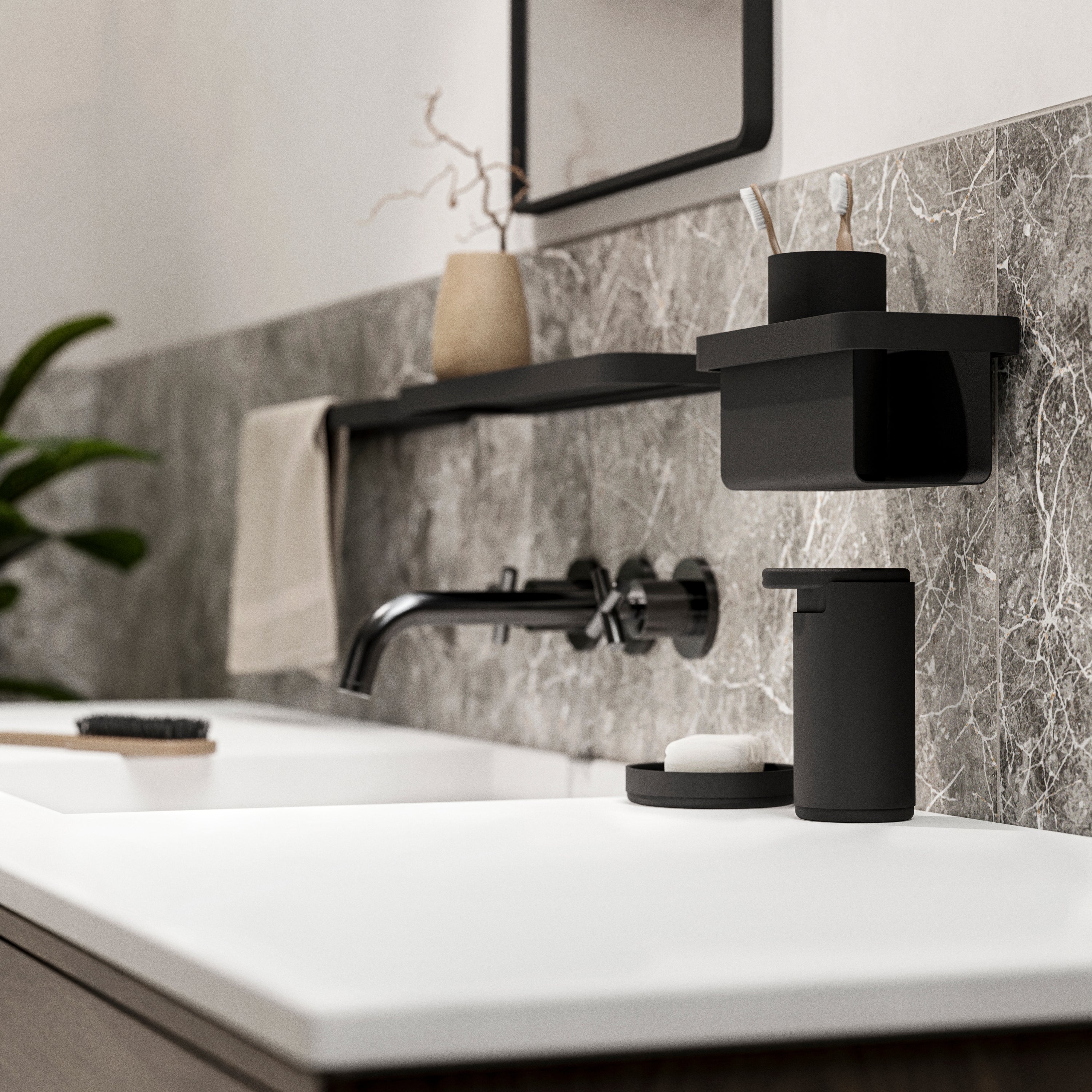 Zone Denmark Rim Zeepdispenser - Zwart