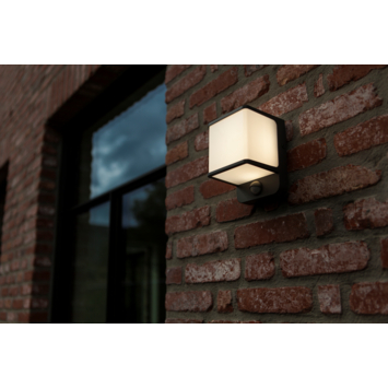 LUTEC wandlamp Doblo donkergrijs 14W