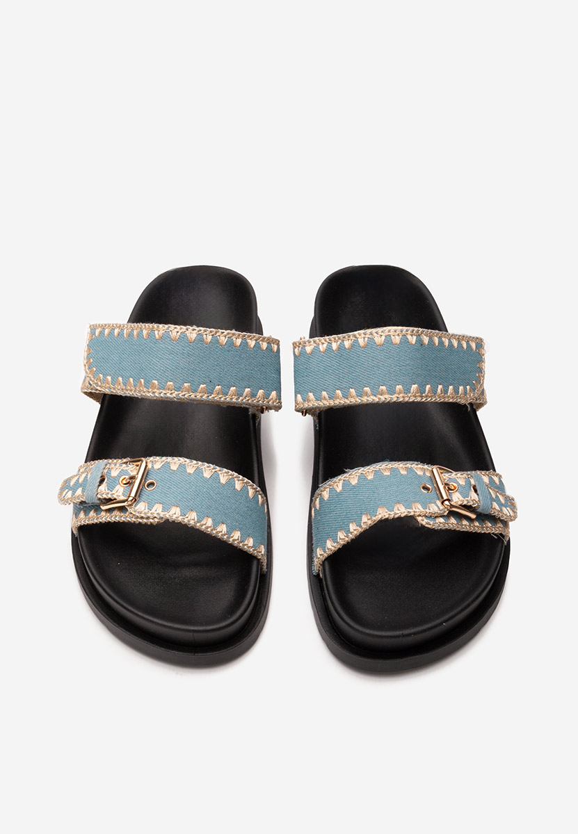 Mules plates femme denim Mathilde