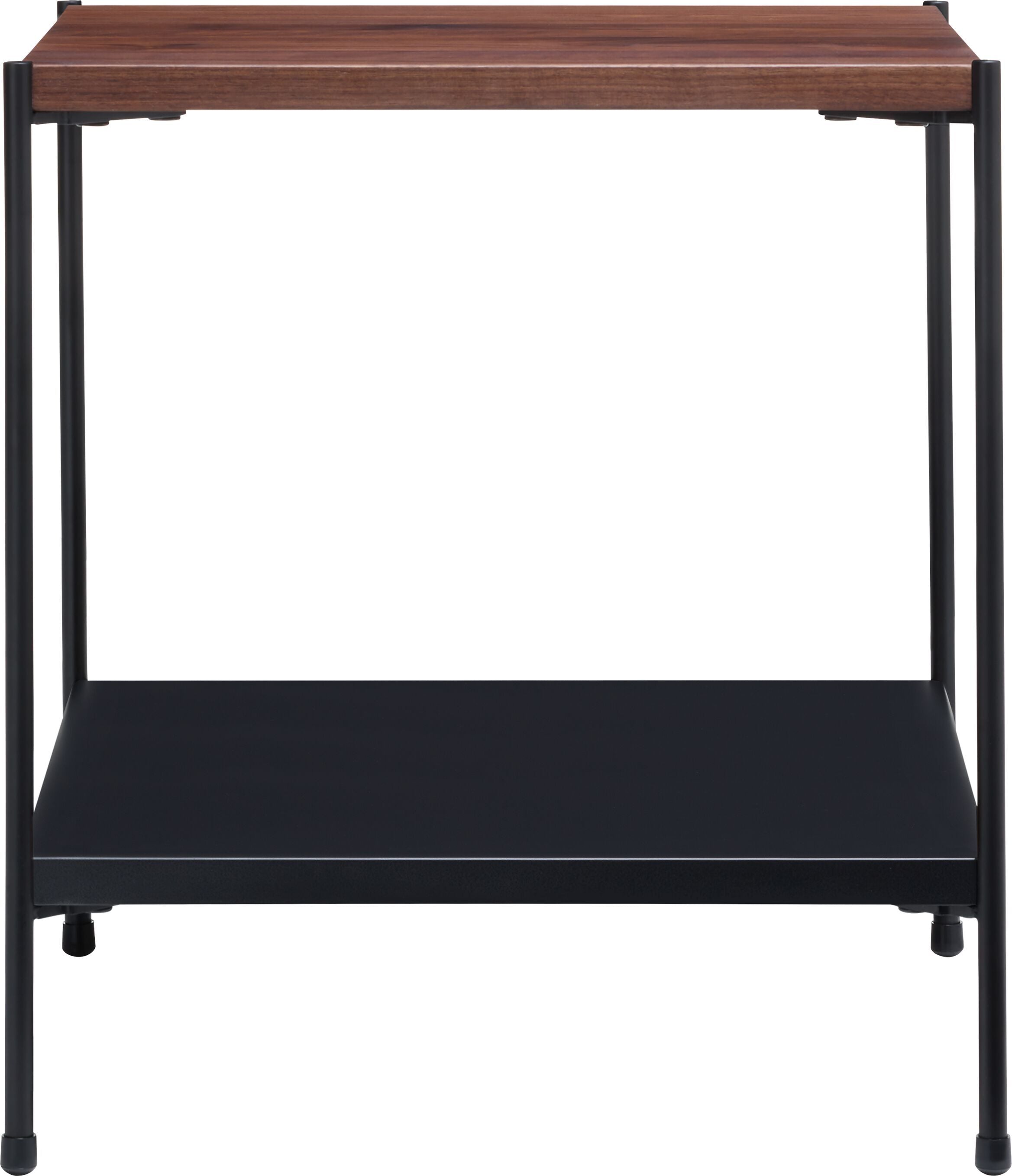 MALA Nachttisch - Nussbaum / B: 40.0 cm x T: 40.0 cm x H: 43.0 cm