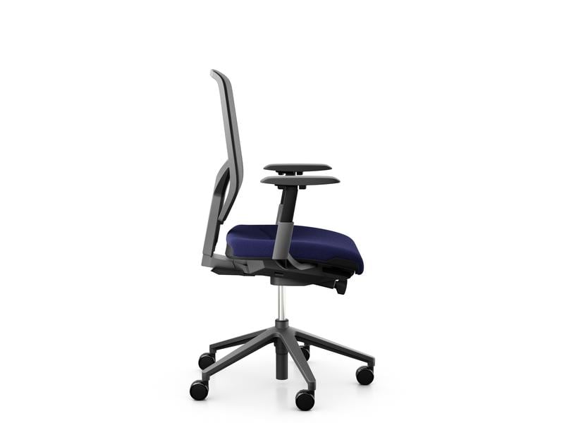 Giroflex Bürostuhl 68 mit Netzrücken Dunkelblau Drehstuhl mit zeitlosem Design und technischer Raffinesse