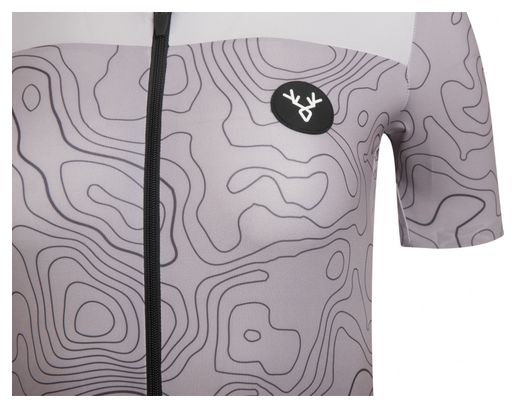 Maillot Manches Courtes Femme LeBram Grand Ballon Gris Coupe Ajustée