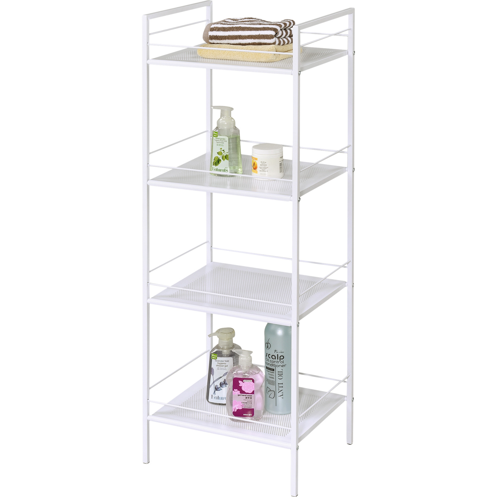 Allzweckregal Kim Metall weiss 39 x 117 x 31 cm