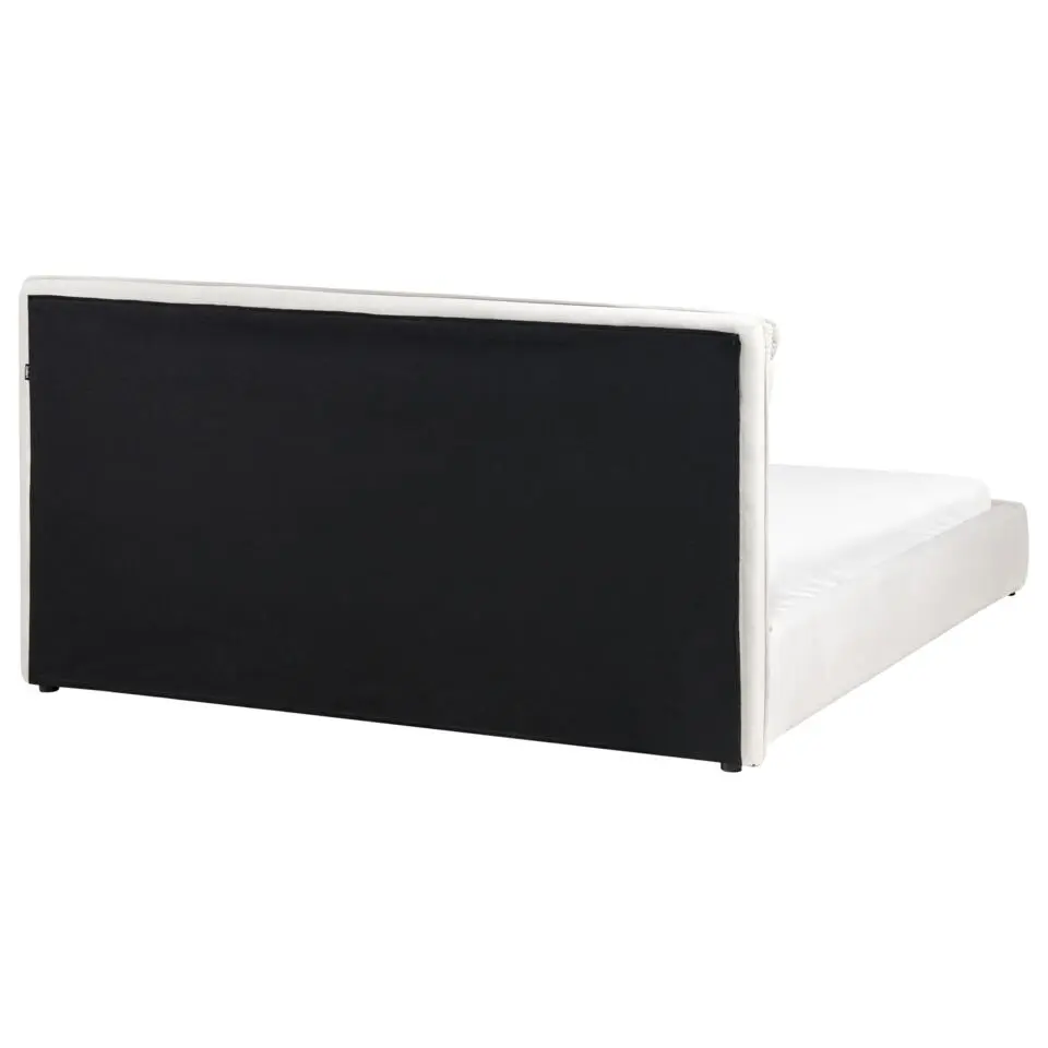 BAJONNA - Tweepersoonsbed - Lichtbeige - 160 x 200 cm - Polyester