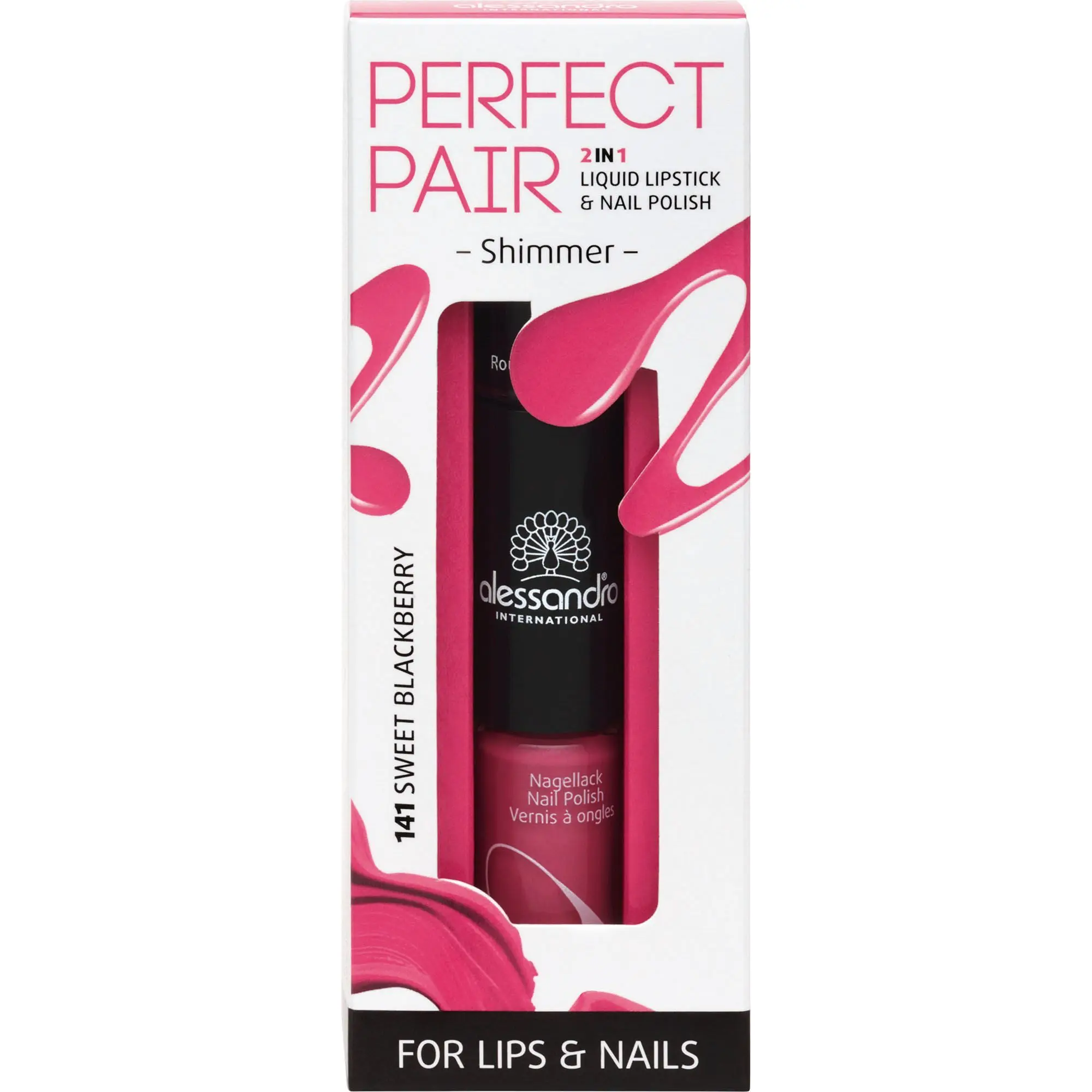 Alessandro - Perfect Pair Stick 2 en 1 pour les Ongles et les Lèvres- Vernis à ongles