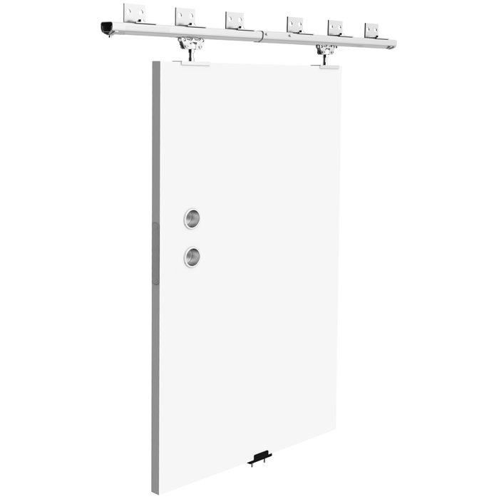 Skydedørssæt med 2 meter skinner