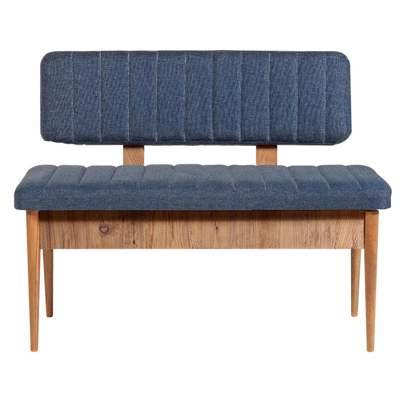 Homitis Ensemble Table + 2 Chaises + 2 Bancs Vina 1048 beige/bleu foncé