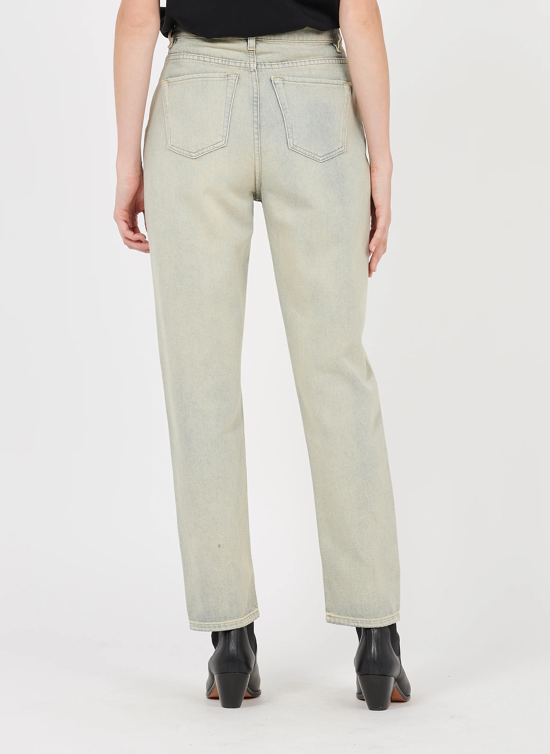 DAINEZ - Jean droit taille haute | Bleu