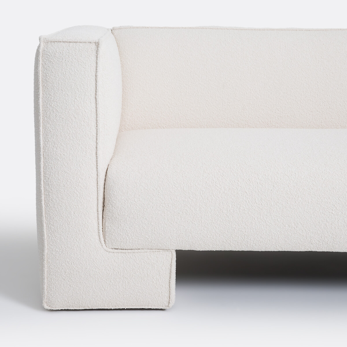 LA REDOUTE INTERIEURS<br>Sofá de 3 lugares, bouclette fino, Capu