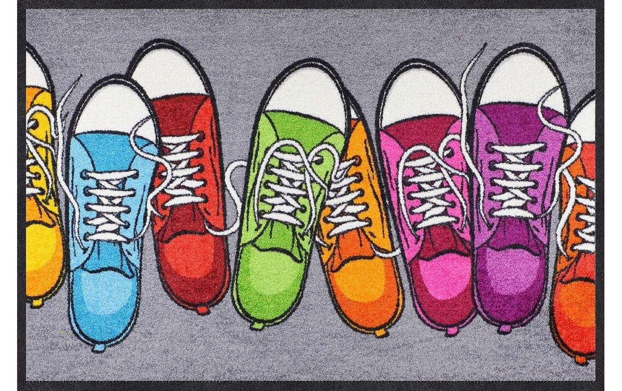 Salonloewe Fussmatte »bunte Turnschuhe Fussmatte« quadratisch