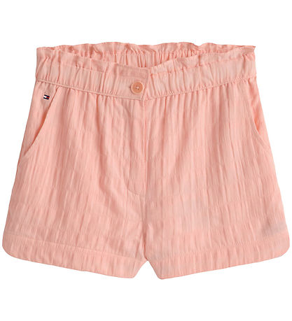 Tommy Hilfiger Shorts - Strukturiert - Coral Ice