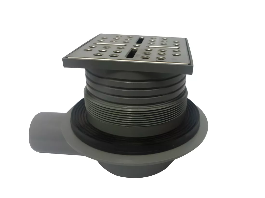 Receveur prêt à carreler découpable avec siphon - 160 x 90 x 4cm - Polystyrène extrudé - DELOS