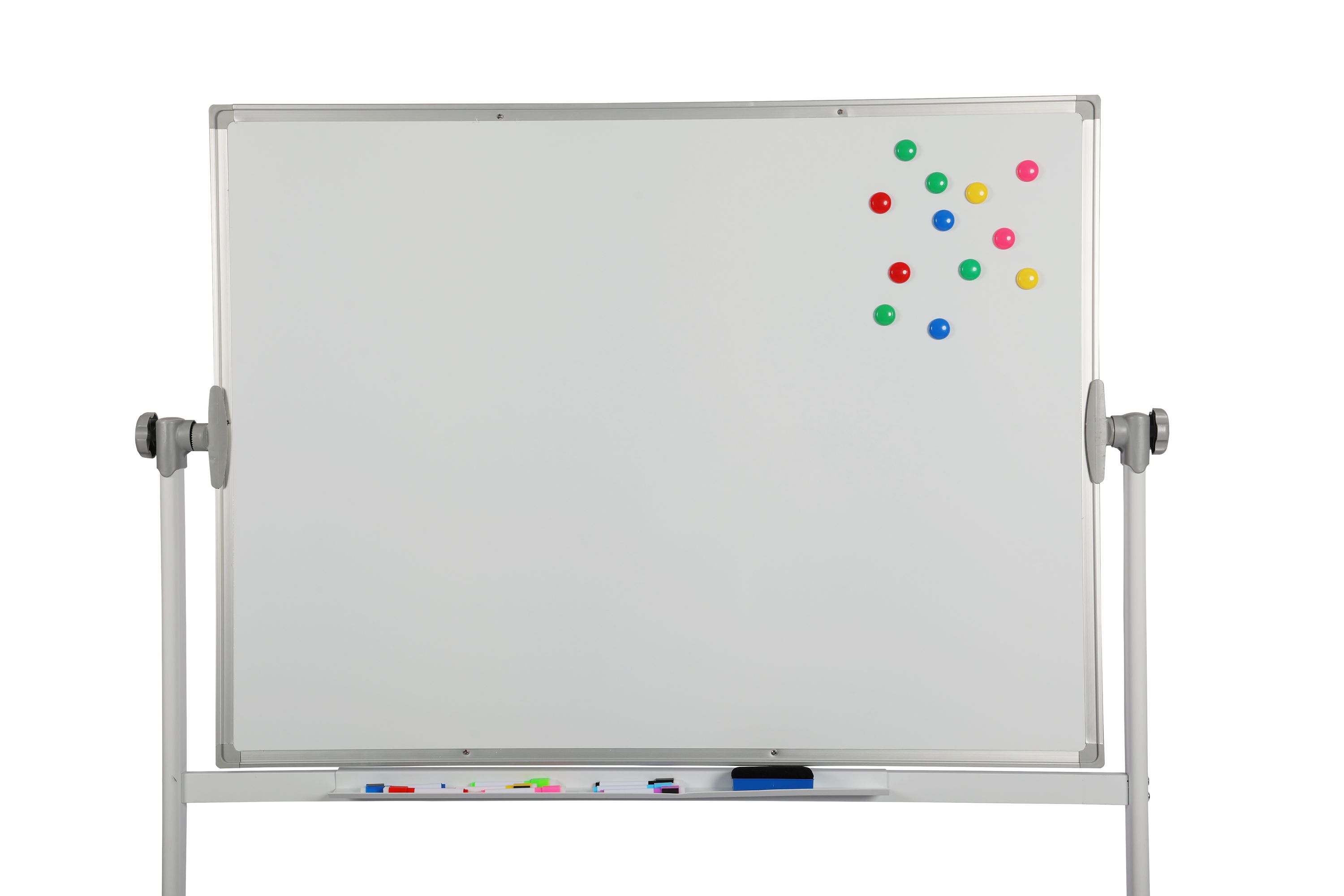 Whiteboard freistehend doppelseitig 120 x 90 cm