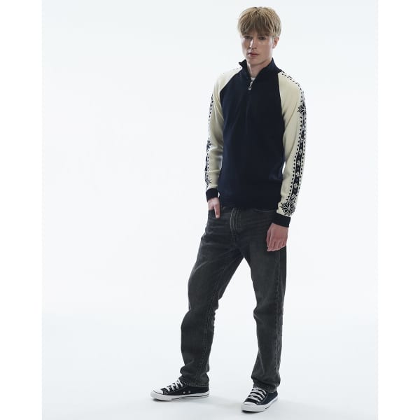 Pull DALE OF NORWAY GEILO M SWEATER BLACK OFF WHITE