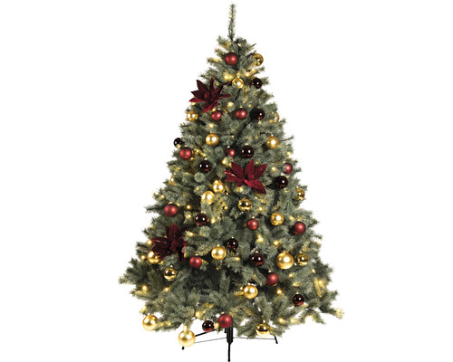 Kunstkerstboom, dennenboom Lafiora Chamonix, verlicht, H 215 cm, blauw, incl. LED