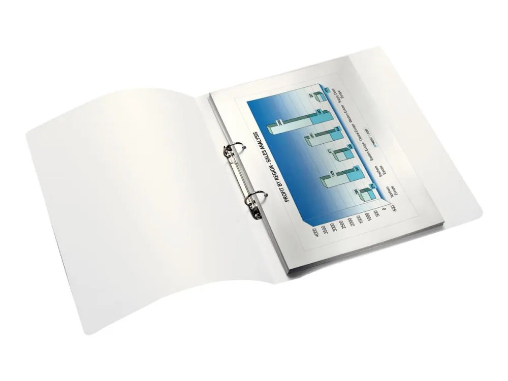 Ringordner Leitz WOW PP 2RR/25mm isblå - (10 stk.)