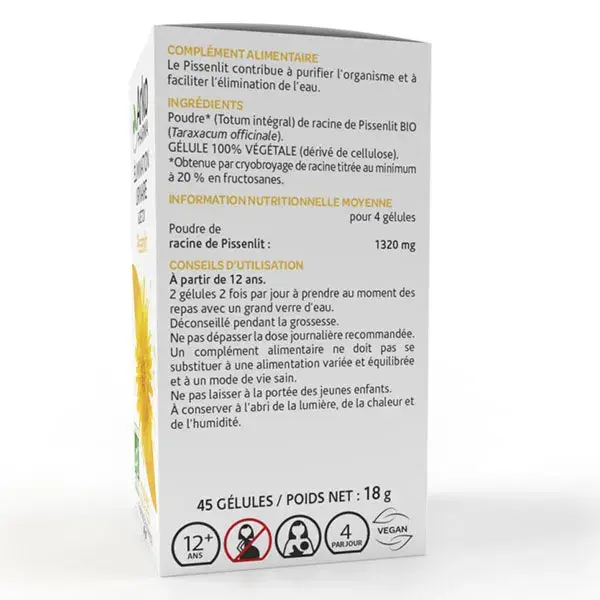 Arkopharma Arkogélules Pissenlit Bio 45 Gelules