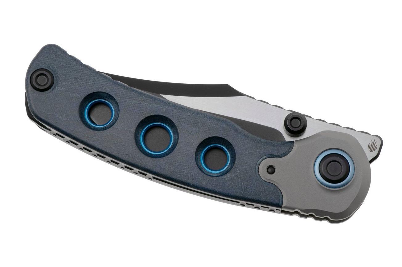 Kizer Pioneer Clip Point ZX-FK03A2 Two Tone S35VN, Richlite Titanium Bolster, zakmes