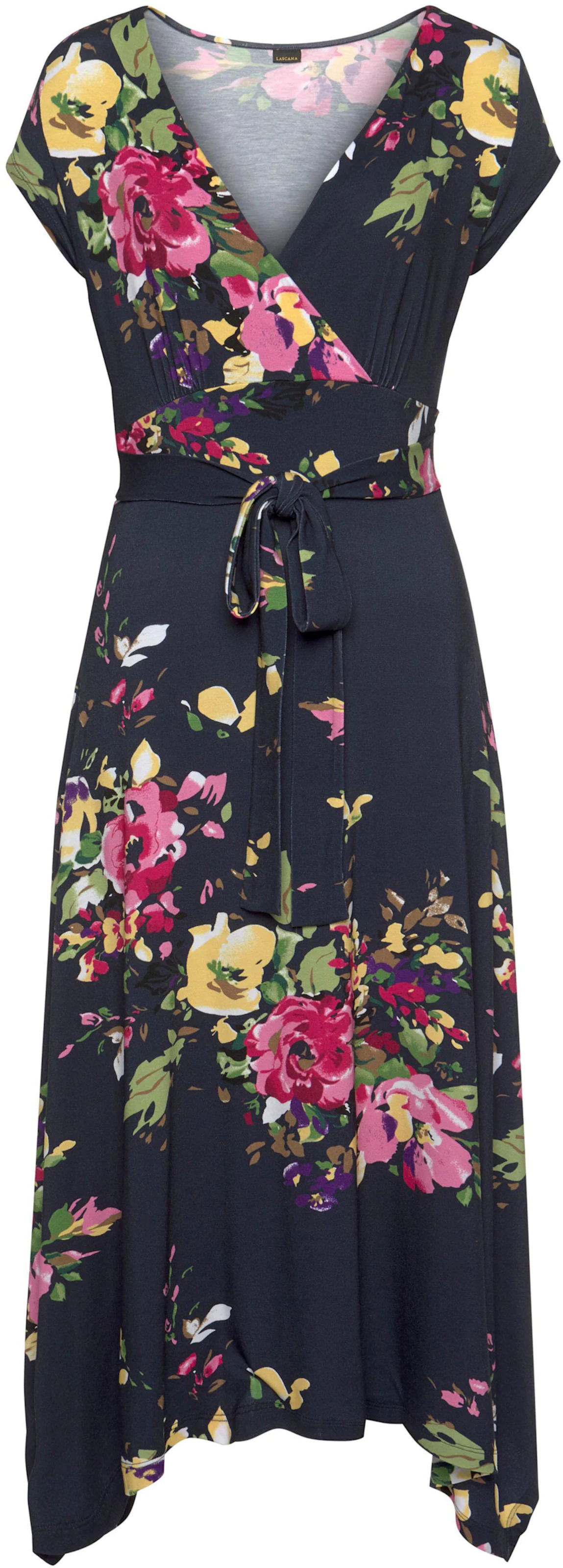 Beachtime Sommerkleid in marine-bedruckt