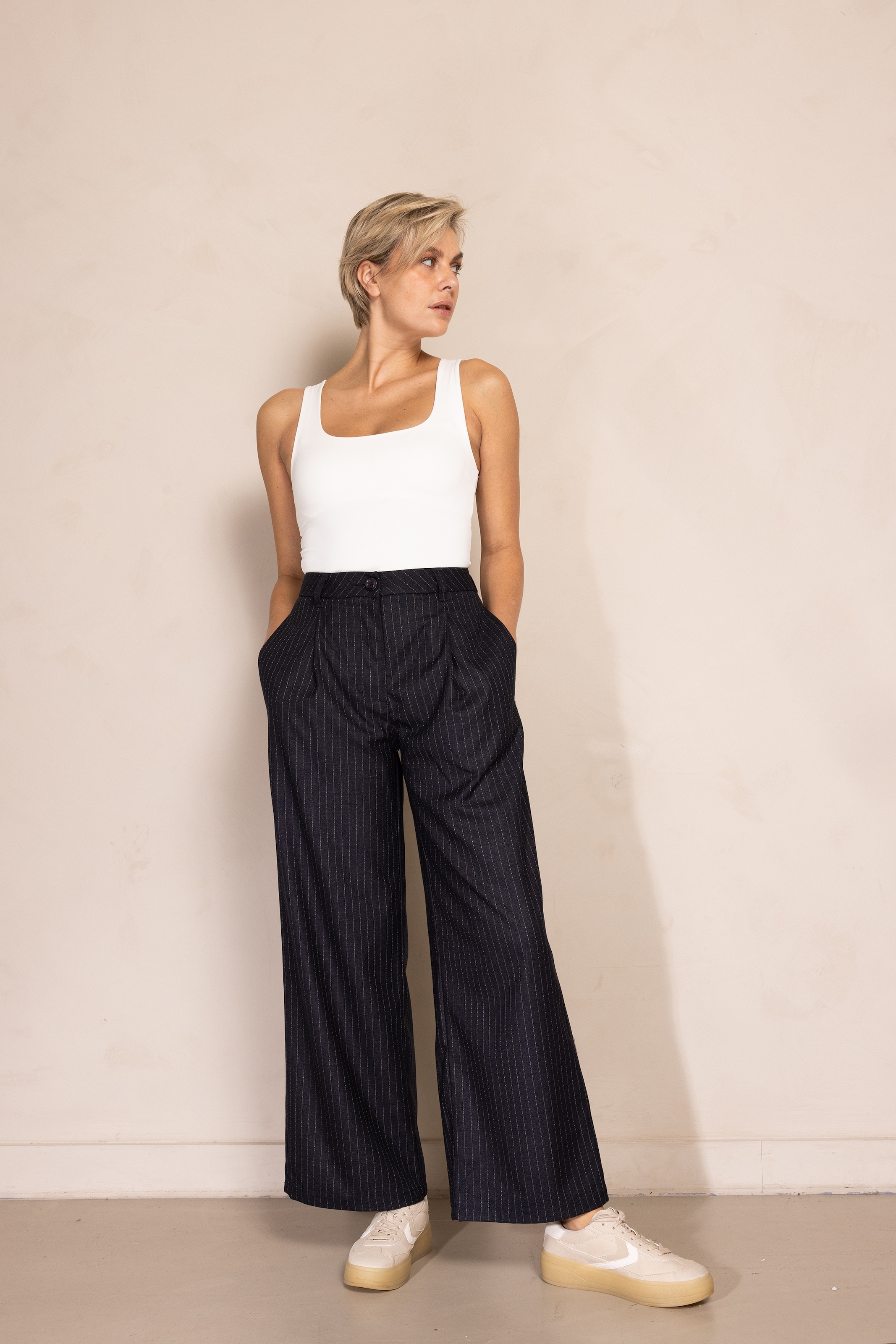 Zhrill Bundfaltenhose »GRETA Hose«  mit Nadelstreifen, weite Passform