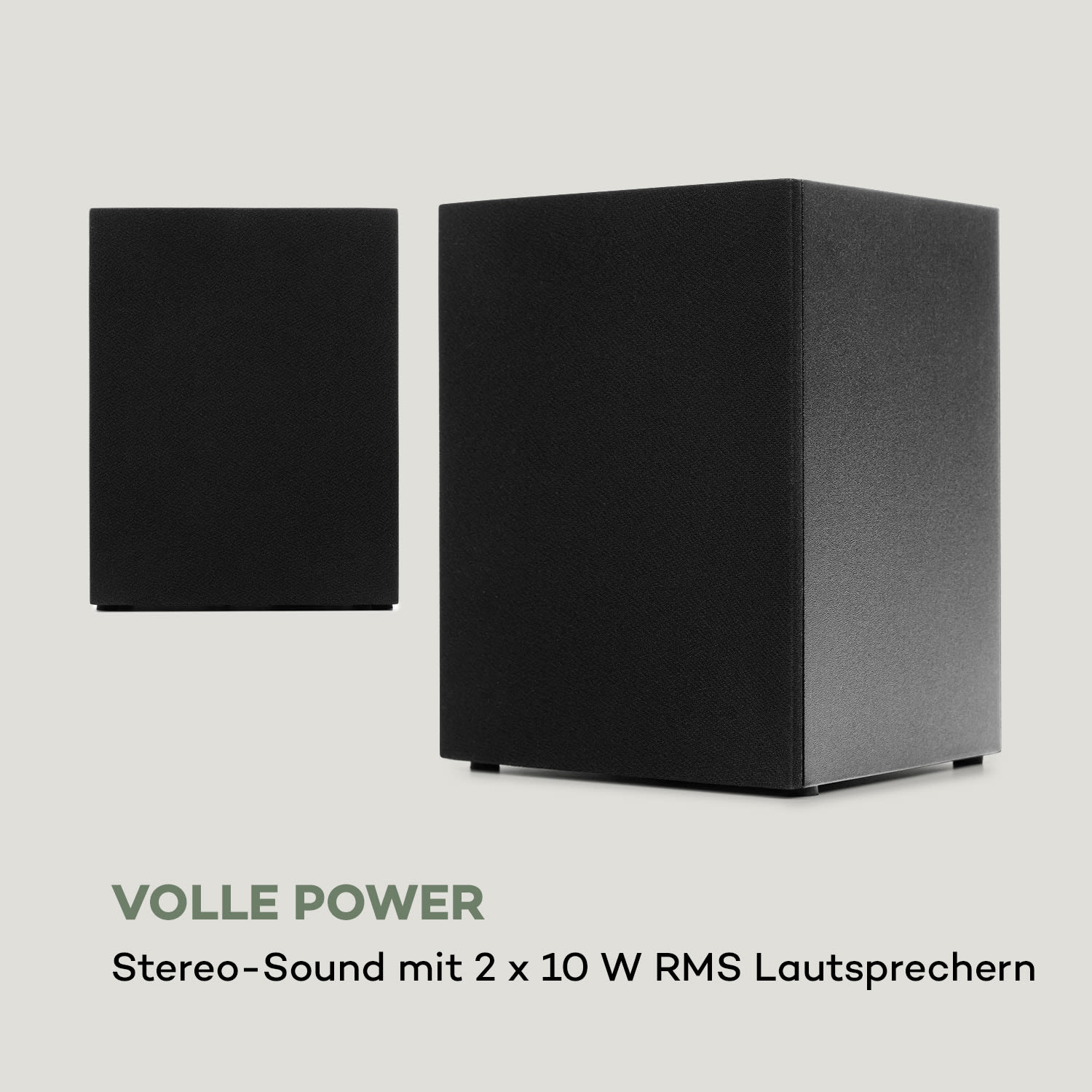 Streamo Stereoanlage mit Internetradio WLAN DAB+ UKW CD-Player BT silber Silber