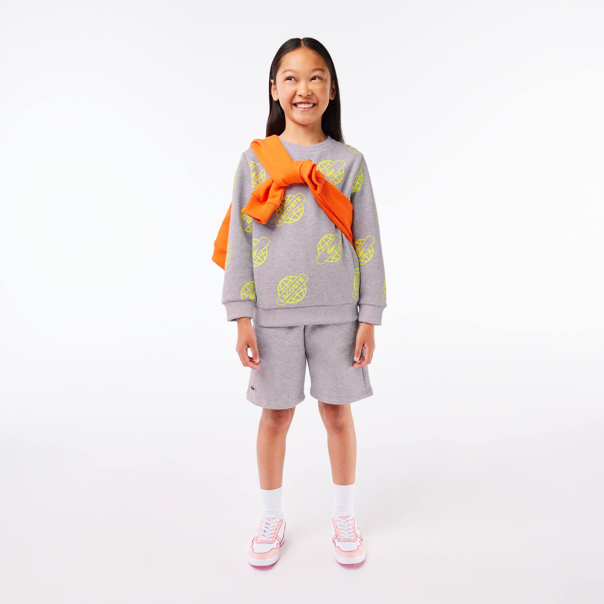 Sweatshirt mit Kontrast-Aufdruck Pullover & Sweatshirts - Grau - Lacoste - Kinder