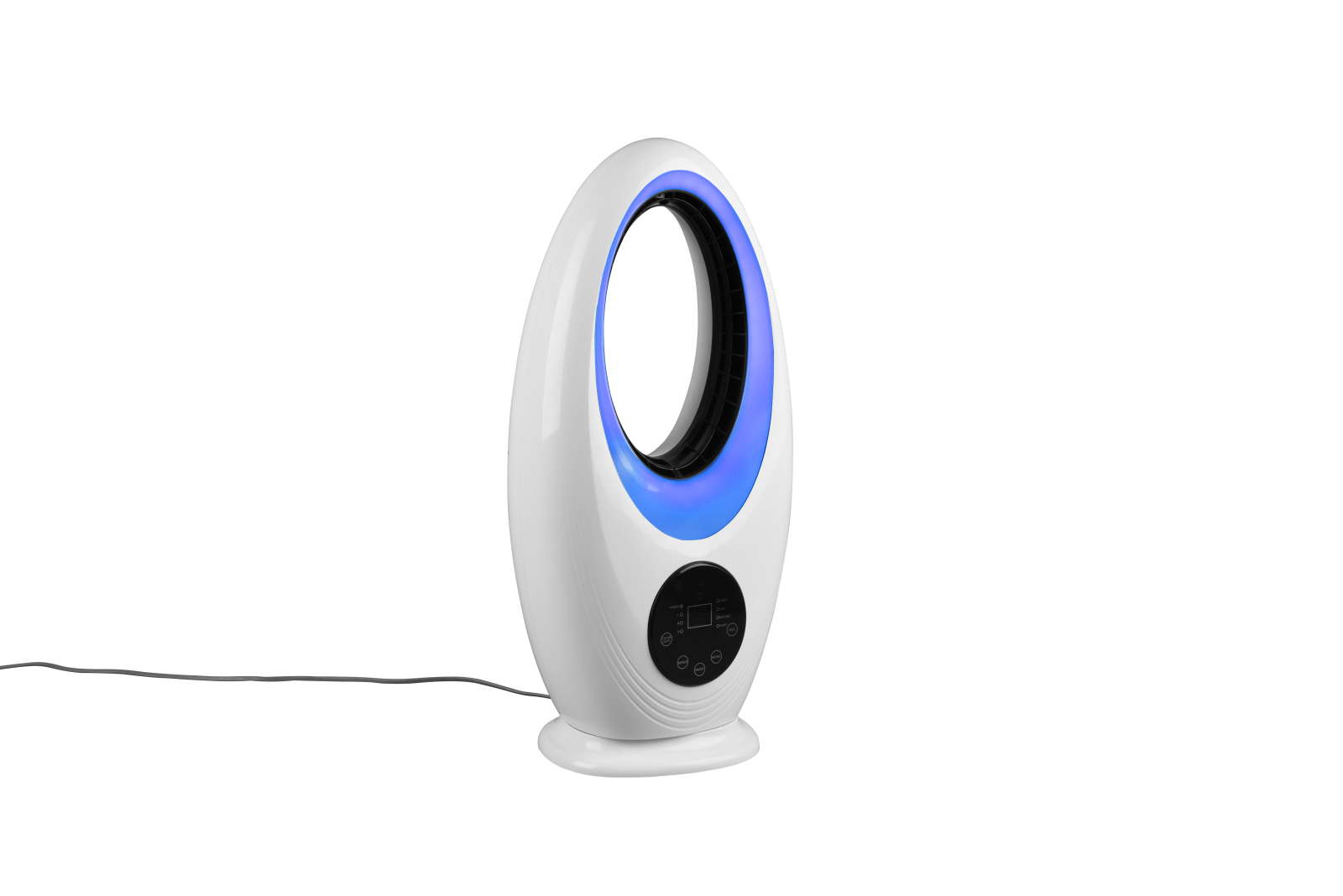 Standventilator - weiß - 3-Stufen - LED-Beleuchtung