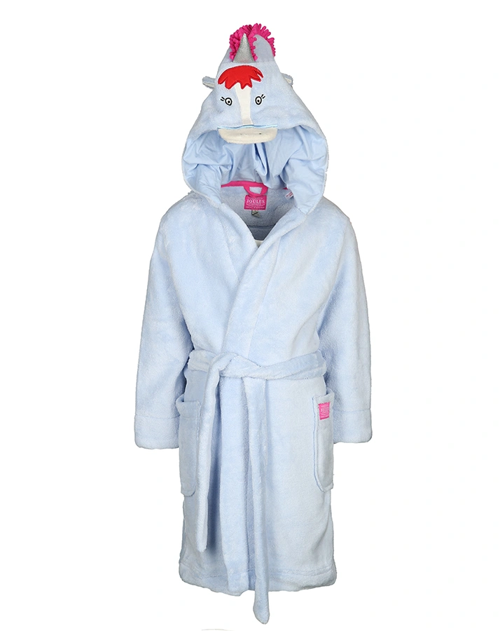 Bademantel UNICORN in hellblau