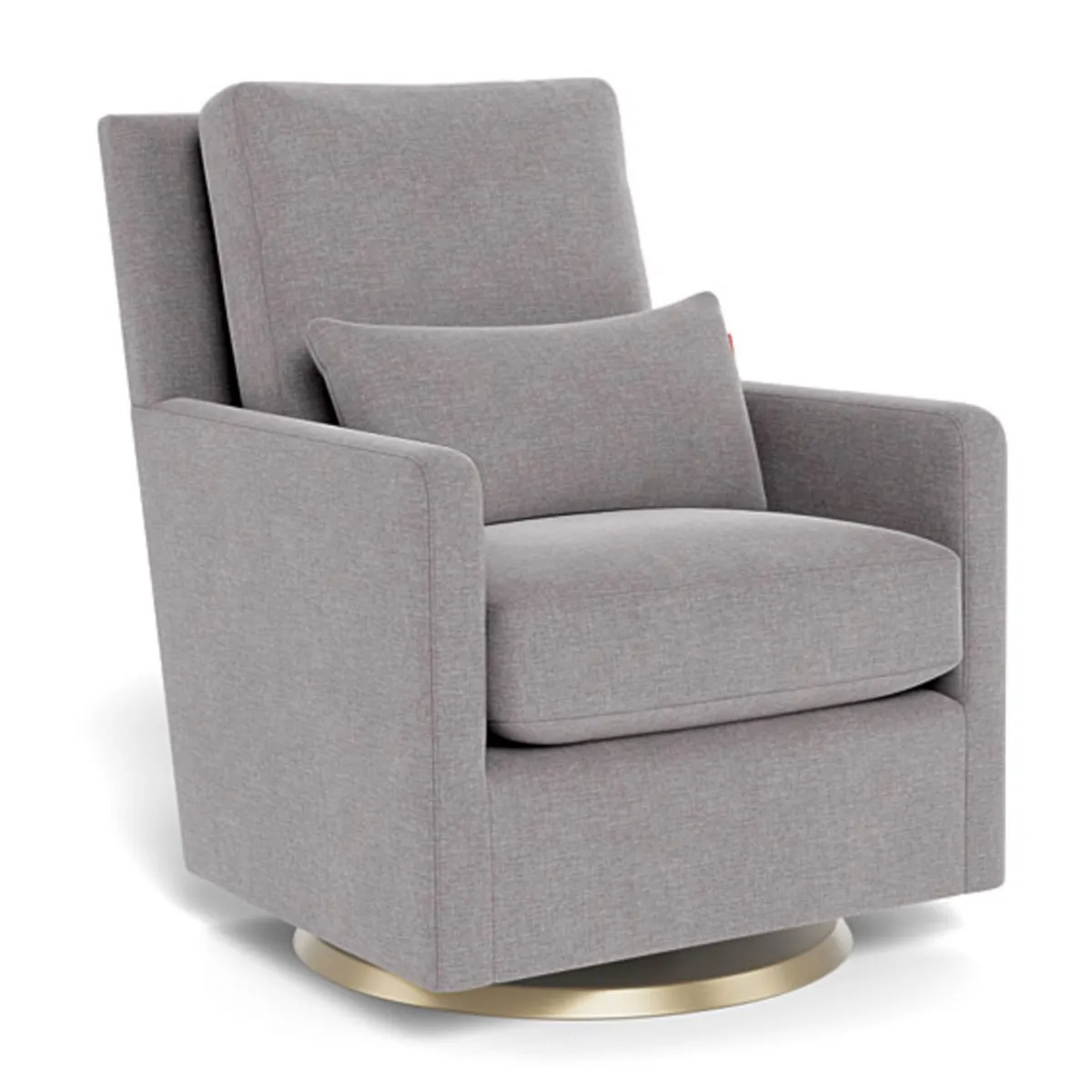 Monte Fauteuil Berçant et Pivotant Como - Pebble Gris  Or