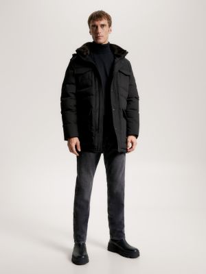 Parka utilitária Rockie com capuz acolchoado e quente