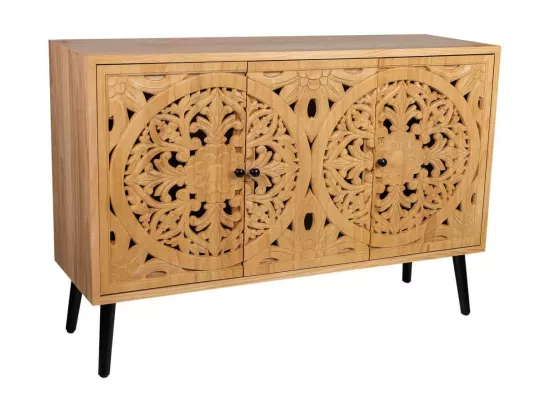 Buffet en bois marron 120x38x80