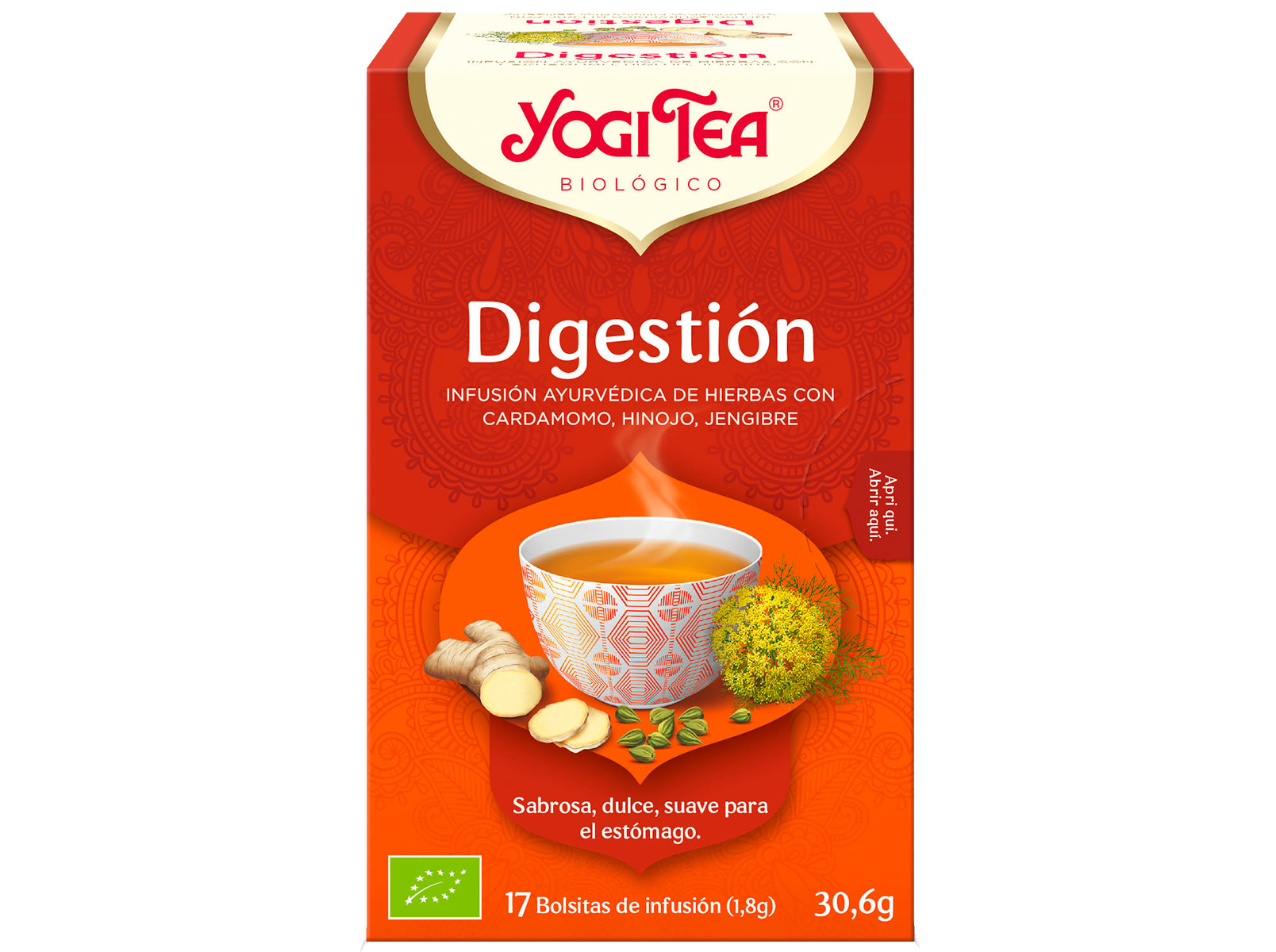 INFUSÃO YOGI TEA DIGESTÃO BIO 17 SAQ